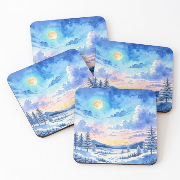 Item preview, Moonlit Dawn Snowfields designed and sold by Jagamusubi.