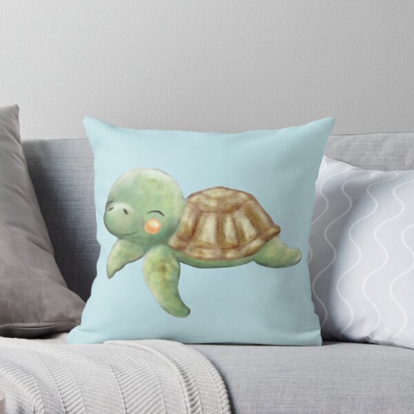 Item preview, Wee Sea Turtle - Cute Watercolor designed and sold by LittleCloudShop.
