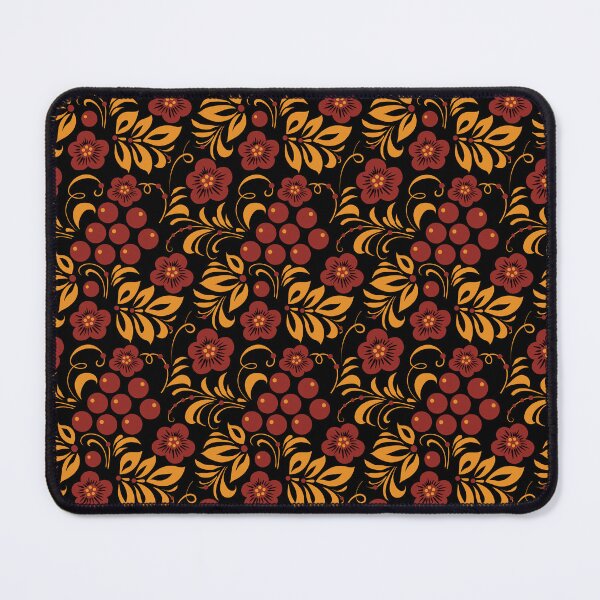Item preview, Slavic Folk Floral Pattern in Khokhloma Style designed and sold by Deepness2023.