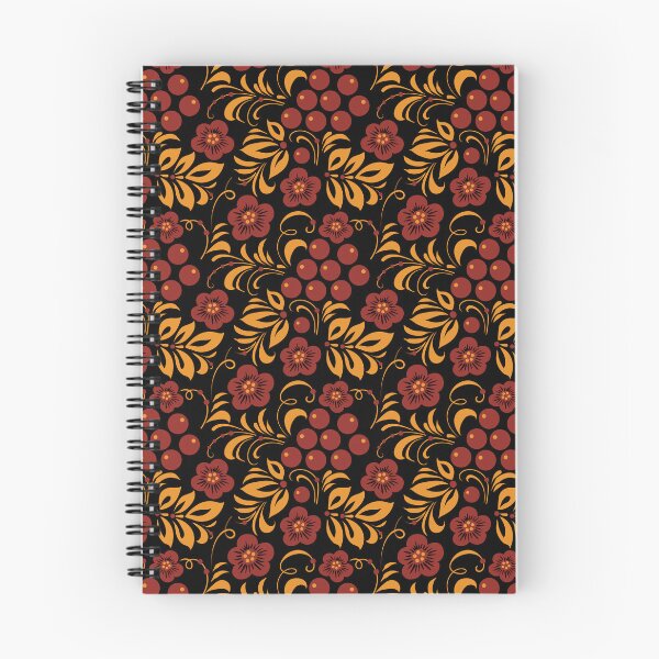 Item preview, Slavic Folk Floral Pattern in Khokhloma Style designed and sold by Deepness2023.