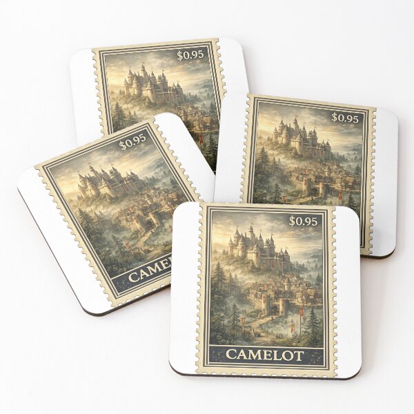 Item preview, Camelot Stamp Sticker  designed and sold by ouatisworld.