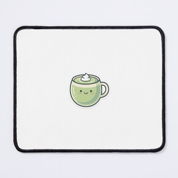Item preview, Cute Kawaii Matcha Latte Sticker designed and sold by SideQuested.