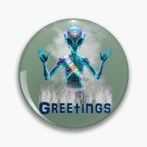 Item preview, Cybernetic Envoy: Starborn Greetings designed and sold by Getrealdesigns.