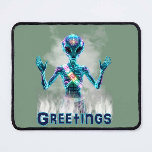 Item preview, Cybernetic Envoy: Starborn Greetings designed and sold by Getrealdesigns.