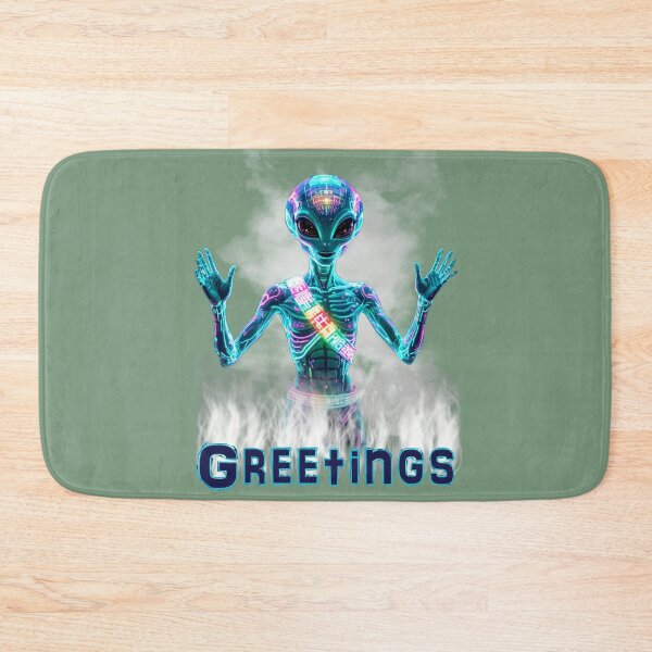 Item preview, Cybernetic Envoy: Starborn Greetings designed and sold by Getrealdesigns.