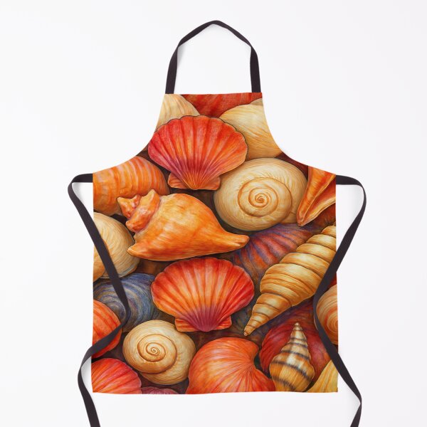 Item preview, Vibrant Overlapping Seashells Pattern – Coastal Nature Design designed and sold by nigejohn.