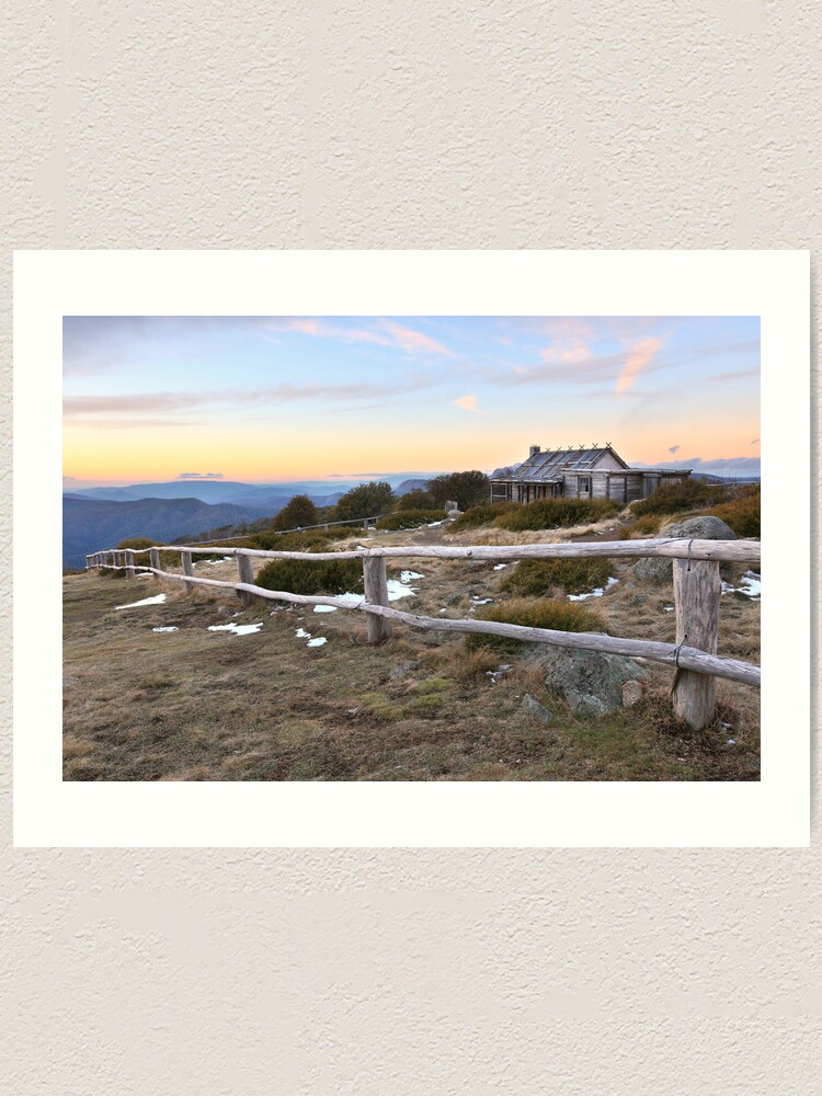 Alternate view of Craig's Hut, Mt Stirling, Australia Art Print