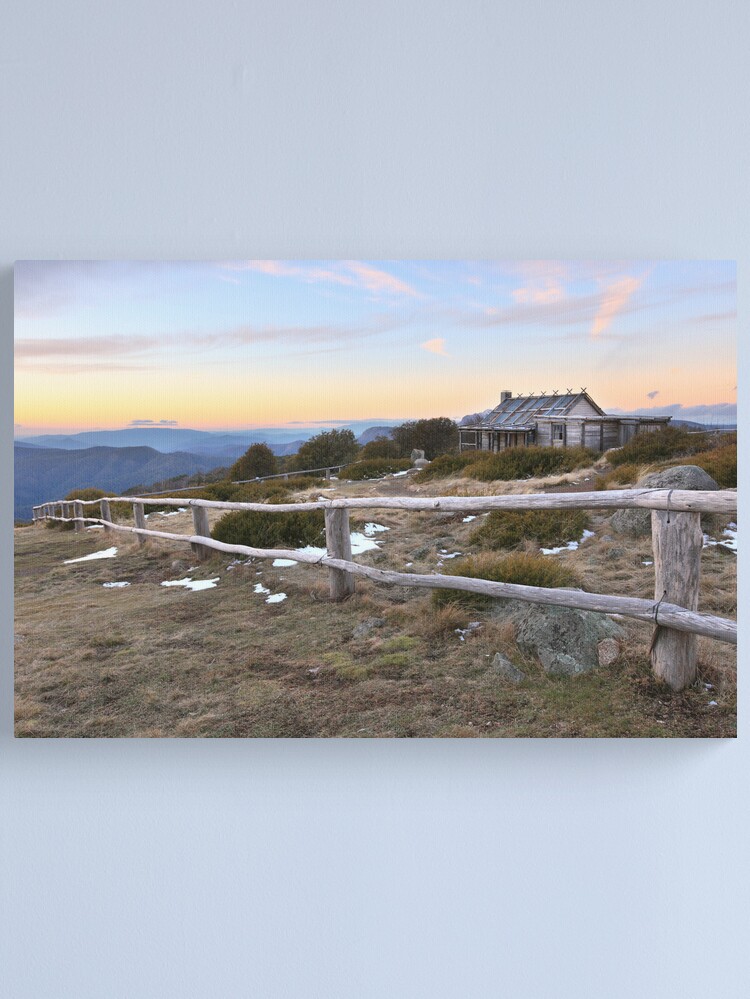 Thumbnail 2 of 3, Canvas Print, Craig's Hut, Mt Stirling, Australia designed and sold by Michael Boniwell.