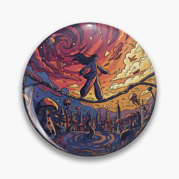 Item preview, Tightrope Walker | Surreal Balance Art Illustration designed and sold by MartynaKanik.
