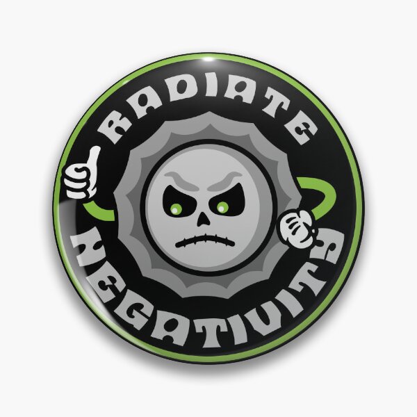 Item preview, Radiate Negativity Shirt – Funny Skull Graphic Tee – Sarcastic Humor Shirt – Anti Positivity Meme Shirt designed and sold by FreshyStudios.