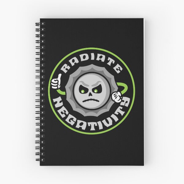 Item preview, Radiate Negativity Shirt – Funny Skull Graphic Tee – Sarcastic Humor Shirt – Anti Positivity Meme Shirt designed and sold by FreshyStudios.