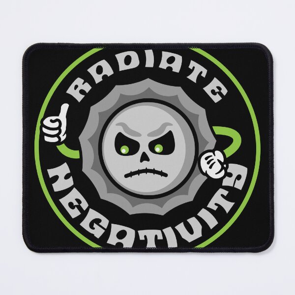 Item preview, Radiate Negativity Shirt – Funny Skull Graphic Tee – Sarcastic Humor Shirt – Anti Positivity Meme Shirt designed and sold by FreshyStudios.