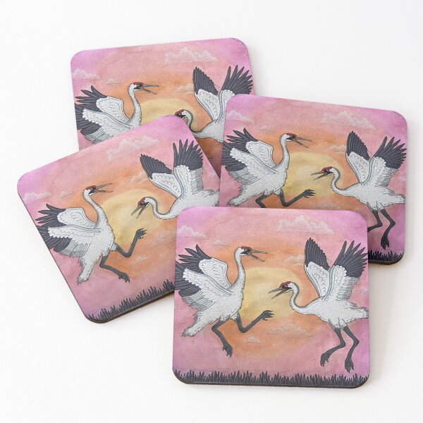 Item preview, Whooping Crane Sunset Waltz designed and sold by Everix's Studio.