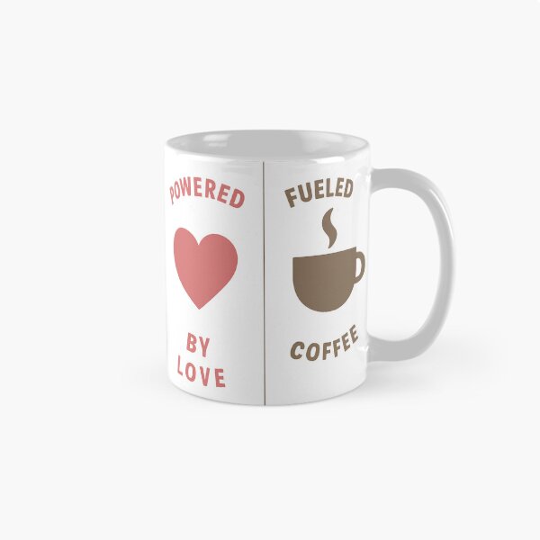 Item preview, Powered by Love Fueled by Coffee Funny Mom Saying designed and sold by PunchDrop.