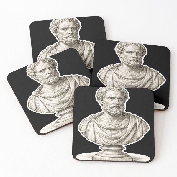 Item preview, Antique Philosopher Bust Engraving – Gift for Book Lovers • Dark Academia Classical Art designed and sold by JacobKAurumhead.