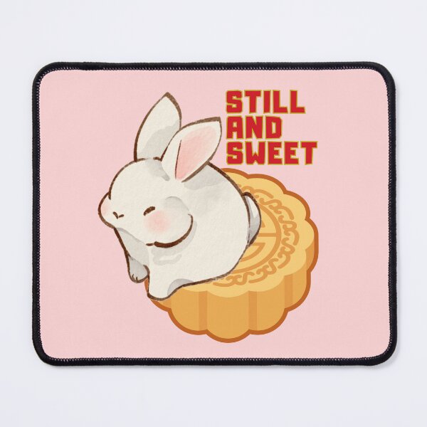 Item preview, Still and Sweet, White Bunny on Chinese Cake Illustration designed and sold by UUniqueIImprint.