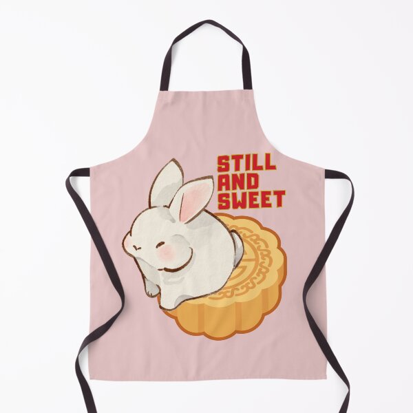 Item preview, Still and Sweet, White Bunny on Chinese Cake Illustration designed and sold by UUniqueIImprint.