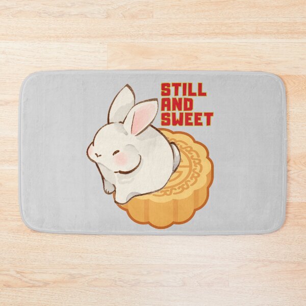 Item preview, Still and Sweet, White Bunny on Chinese Cake Illustration designed and sold by UUniqueIImprint.