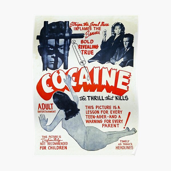 Cocaine Vintage Ad Poster