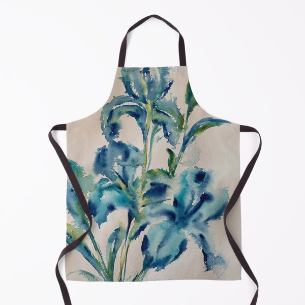 Item preview, Blue Iris Flower Watercolor Painting | Botanical Floral Art designed and sold by elhamart.