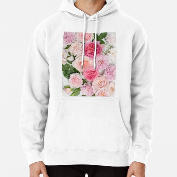 Amour pink hoodie with rose hotsell