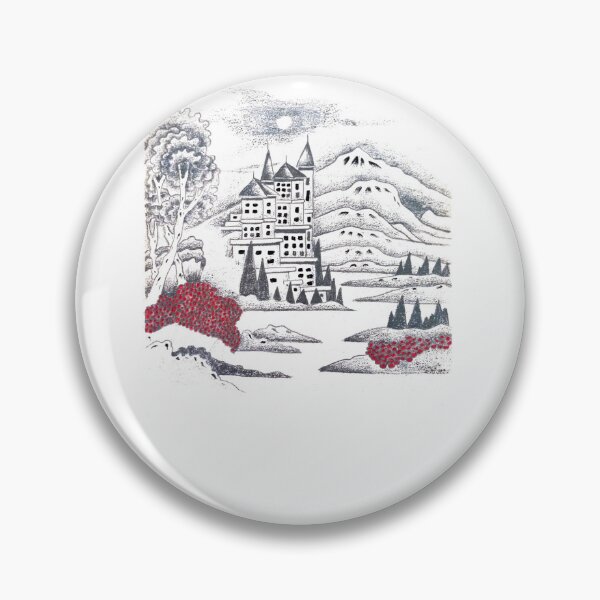 Item preview, The moon peeks over the castle designed and sold by ArteMalva.