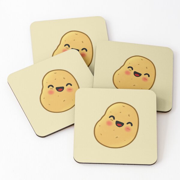 Item preview, Cute Happy Potato - Kawaii Vegetable designed and sold by AlexAnewArt.