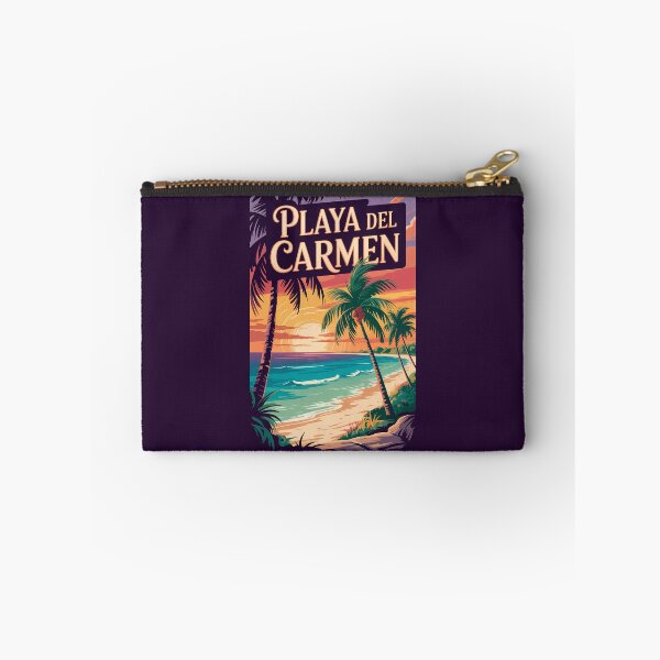 Item preview, Playa del Carmen Illustration Travel Art Vintage designed and sold by KrisSidDesigns.