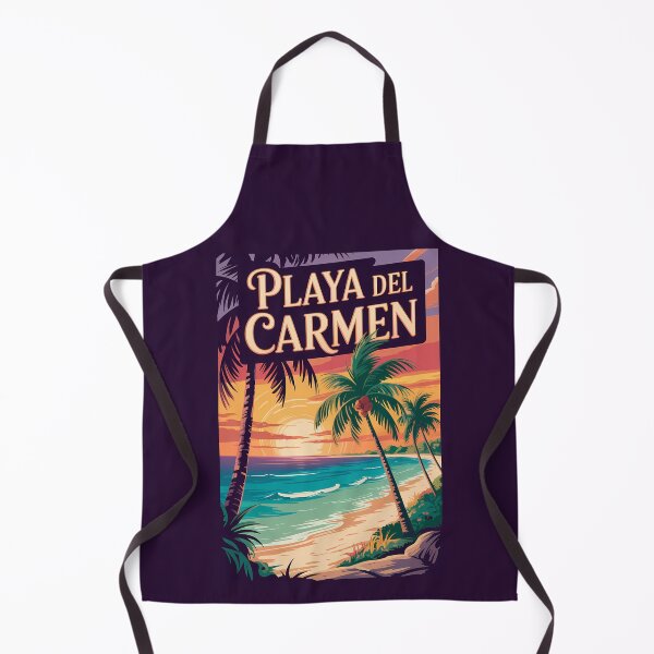 Item preview, Playa del Carmen Illustration Travel Art Vintage designed and sold by KrisSidDesigns.