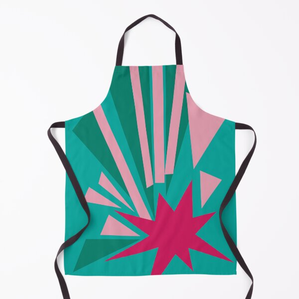 Item preview, 80s Starburst - Teal & Pink Geometric Abstract designed and sold by rita-dds.
