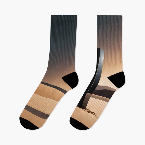 Item preview, Black monolith in the desert at dusk designed and sold by Dav-ttb.