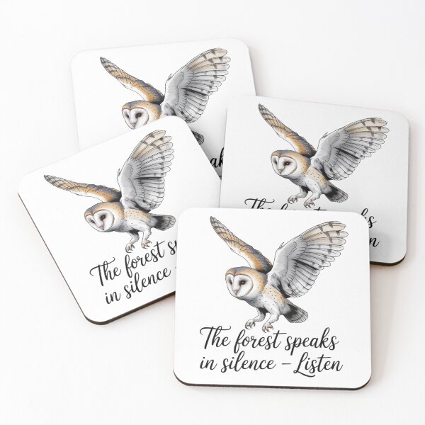 Item preview, The Forest Speaks in Silence: Listen to Nature's Wisdom Owl designed and sold by Designorado.