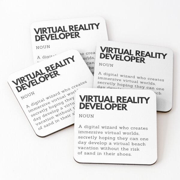 Item preview, Virtual Reality Developer Definition - Funny Gift for VR Programmer & Tech Enthusiast designed and sold by PakoArtStudio.