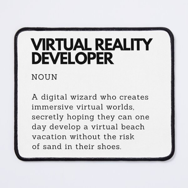 Item preview, Virtual Reality Developer Definition - Funny Gift for VR Programmer & Tech Enthusiast designed and sold by PakoArtStudio.