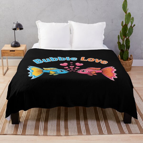 Item preview, Retro Pastel Valentine Fish Couple - Hooked on Fins by TankTherapyArt designed and sold by TankTherapyArt.