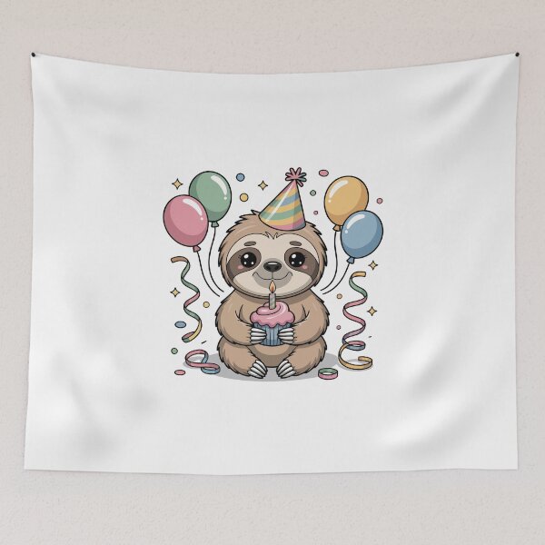 Item preview, Birthday Sloth designed and sold by jkrphoto.