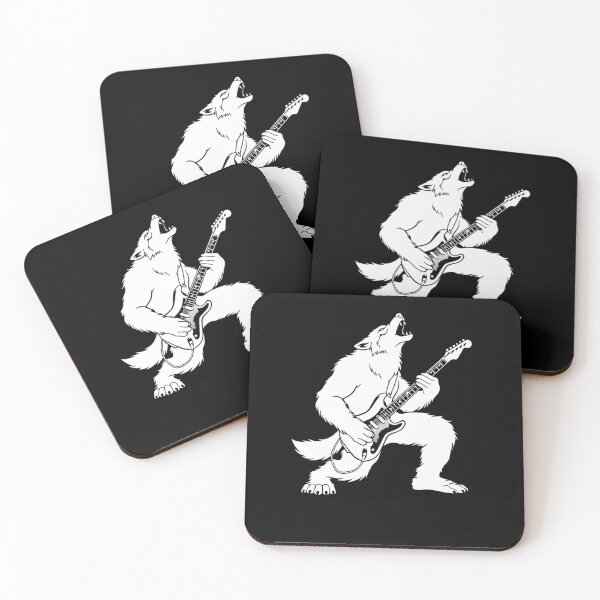 Item preview, Rock Music Wolf Guitarist designed and sold by salmzouriart.