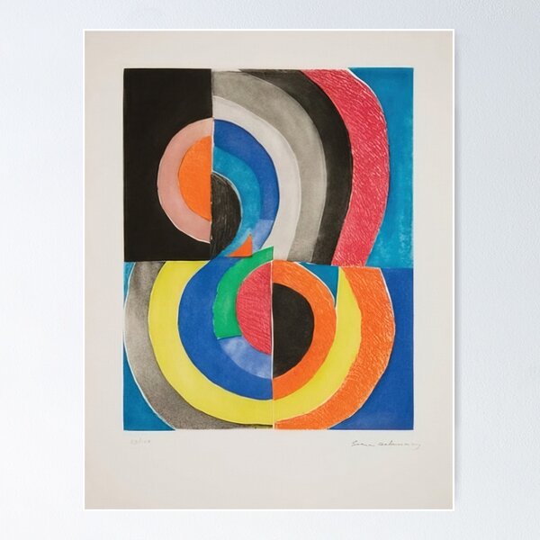 Item preview, ABSTRACT COMPOSITION WITH SEMICIRCLES By Sonia Delaunay designed and sold by erinkavanagh.