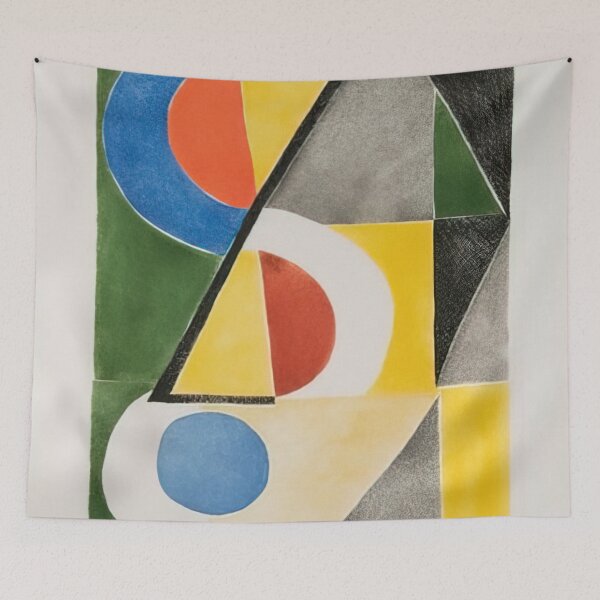 Item preview, ABSTRACT COMPOSITION WITH TRIANGLES AND SEMICIRCLES By Sonia Delaunay designed and sold by erinkavanagh.