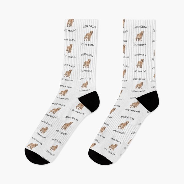 Item preview, More Golden Less Problems – Funny Golden Retriever Dog Lover Design designed and sold by HubCreates.