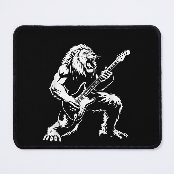 Item preview, Lion Guitar Player Rock And Roll Musician designed and sold by salmzouriart.