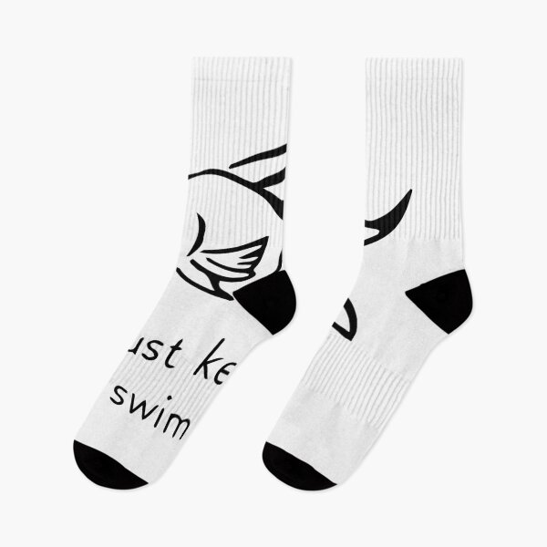 Item preview, Just Keep On Swimming Motivational Fish Art designed and sold by DavidTeeStudio.