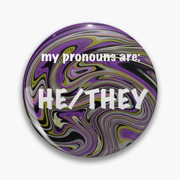 Item preview, Share your He/They pronouns designed and sold by artist-wanna-be.