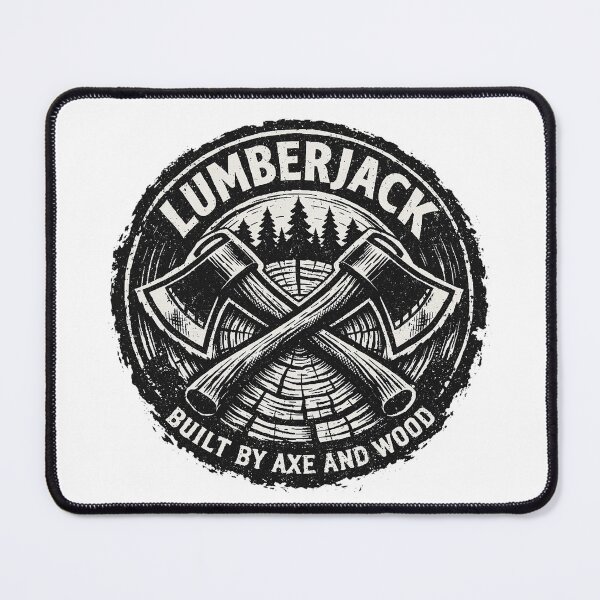 Item preview, Lumberjack Axe Emblem – Vintage Woodcut Forest Design designed and sold by YooriDare.