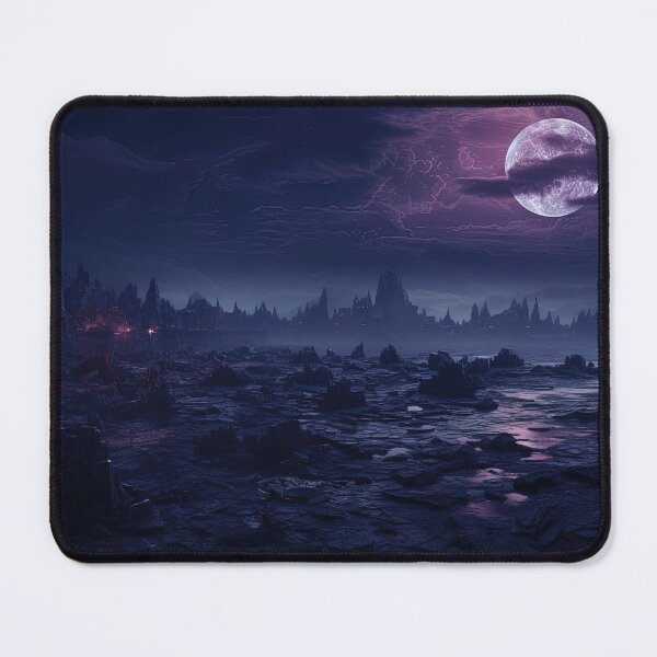 Item preview, Eerie Moonlit Landscape with Ruins designed and sold by Grimwald-Art.