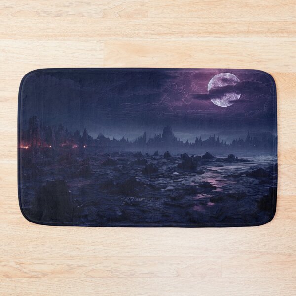 Item preview, Eerie Moonlit Landscape with Ruins designed and sold by Grimwald-Art.