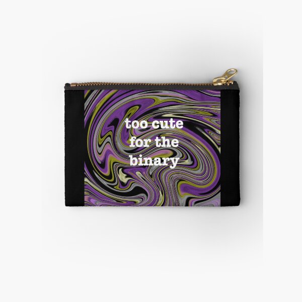 Item preview, too cute for the binary designed and sold by artist-wanna-be.