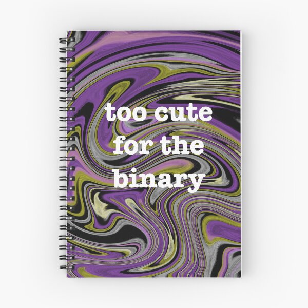 Item preview, too cute for the binary designed and sold by artist-wanna-be.