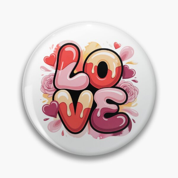 Item preview, LOVE Dripping Bubble Typography T-Shirt | Bold Romantic Valentine’s Design for Gift Buyers designed and sold by GemBob Creations.