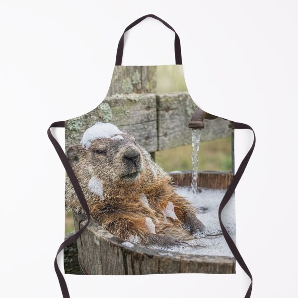 Item preview, Woodchuck (Groundhog) Takes a Bath designed and sold by Tridentulus.
